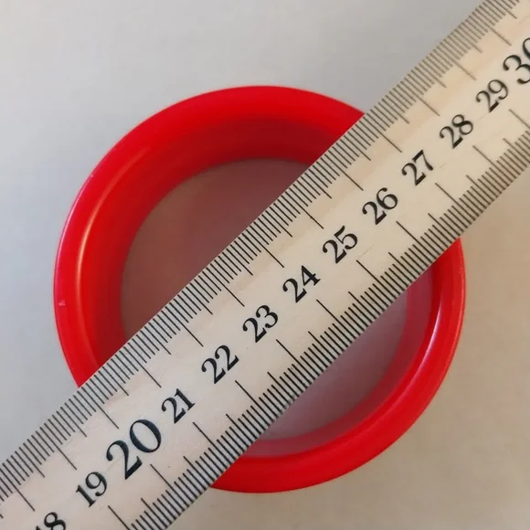 Vintage Bakelite Red Style Cuff Bracelet - Picture 6 of 10